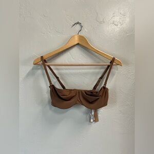 SKIMS Smoothing Intimates Unlined Strapless Bra 34C NWT Jasper Color